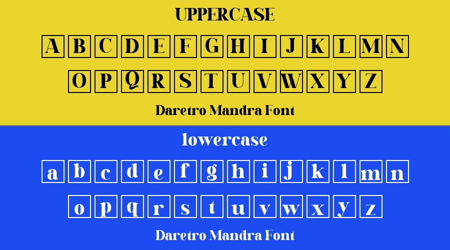 Daretro Mandra Font Preview