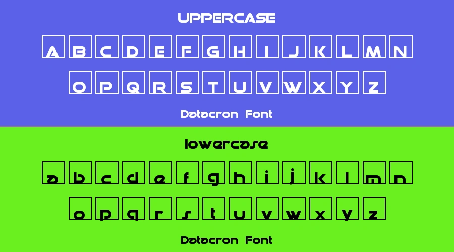 Datacron Font Preview