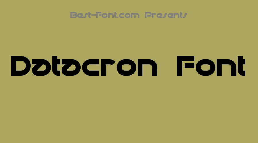Datacron Font