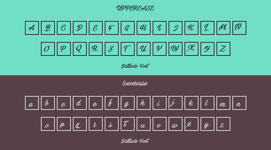 Dattacle Font Preview