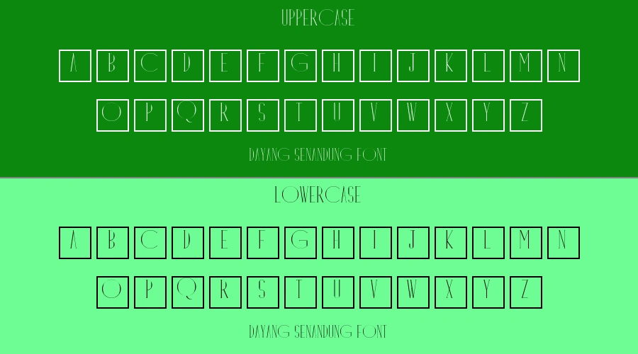 Dayang Senandung Font Preview