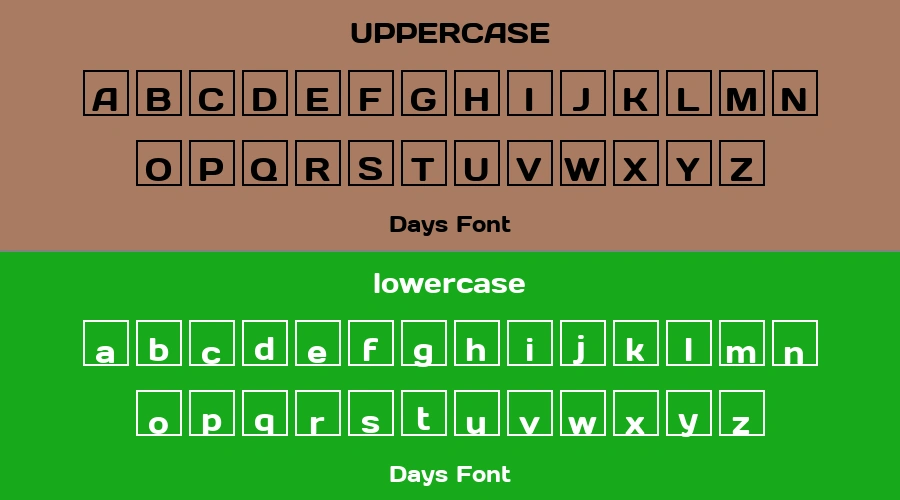 Days Font Preview