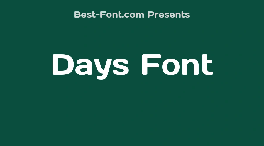 Days Font