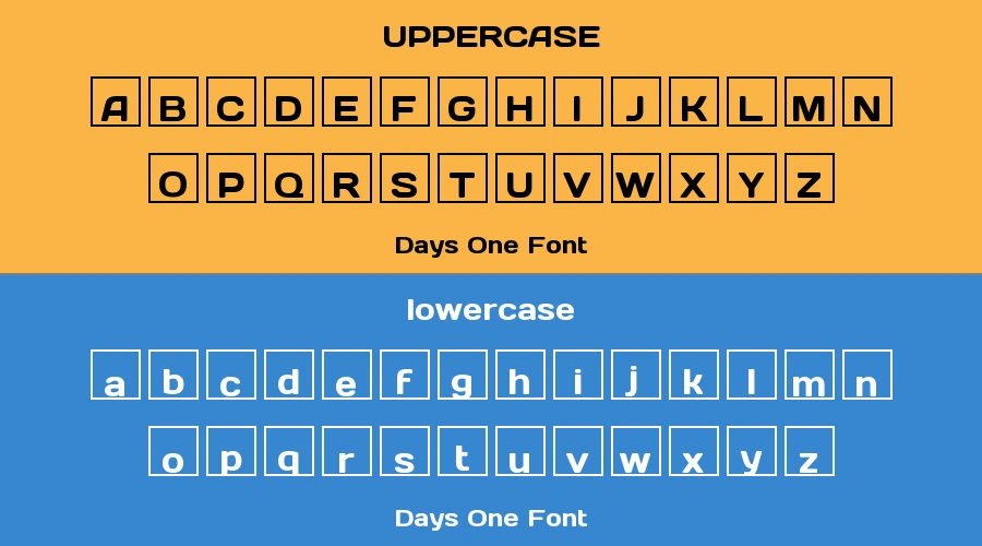 Days One Font Preview