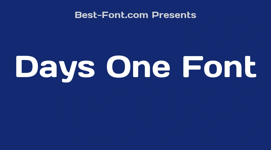 Days One Font