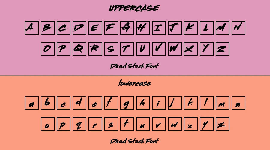 Dead Stock Font Preview
