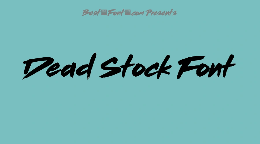 Dead Stock Font