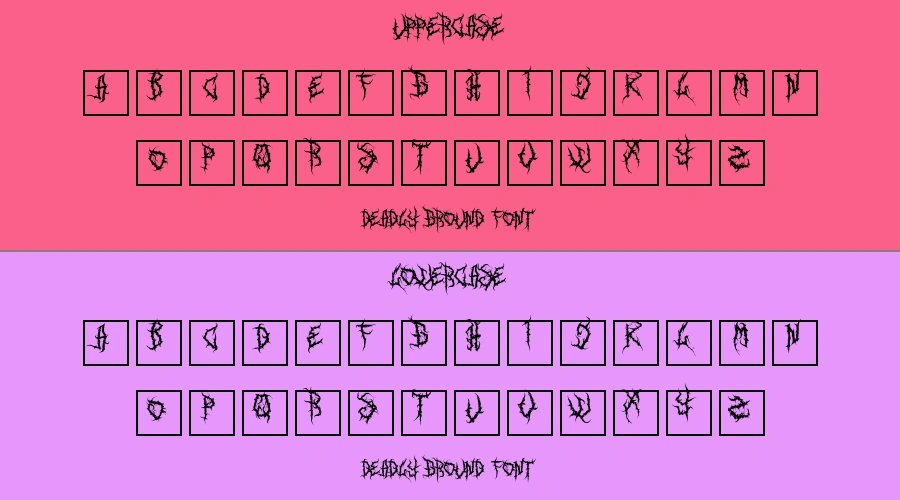 Deadly Ground Font Preview