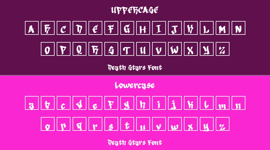 Death Stars Font Preview