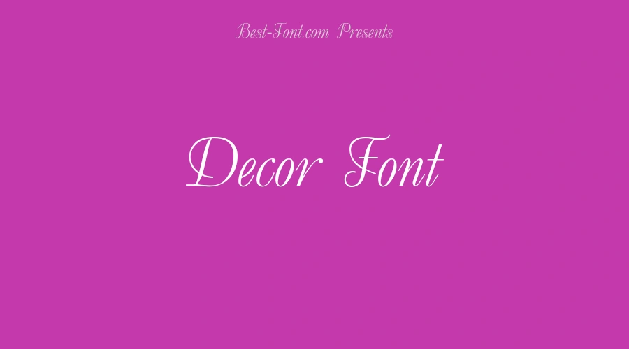 Decor Font