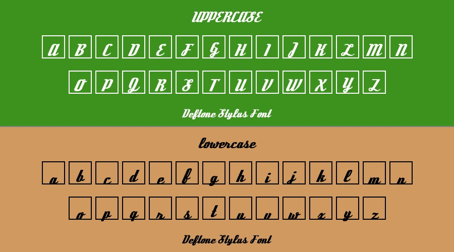 Deftone Stylus Font Preview