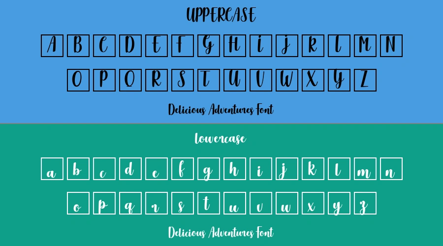 Delicious Adventures Font Preview