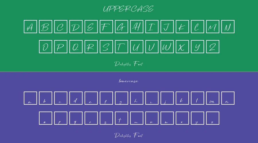 Delightis Font Preview