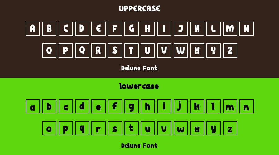Deluna Font Preview
