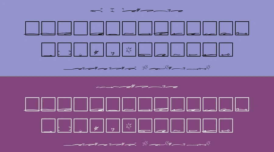 Desire Script Extras Font Preview