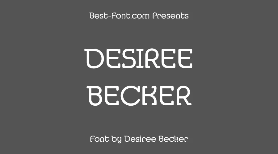 Desiree Becker Font