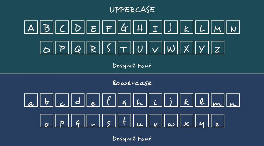 Desyrel Font Preview