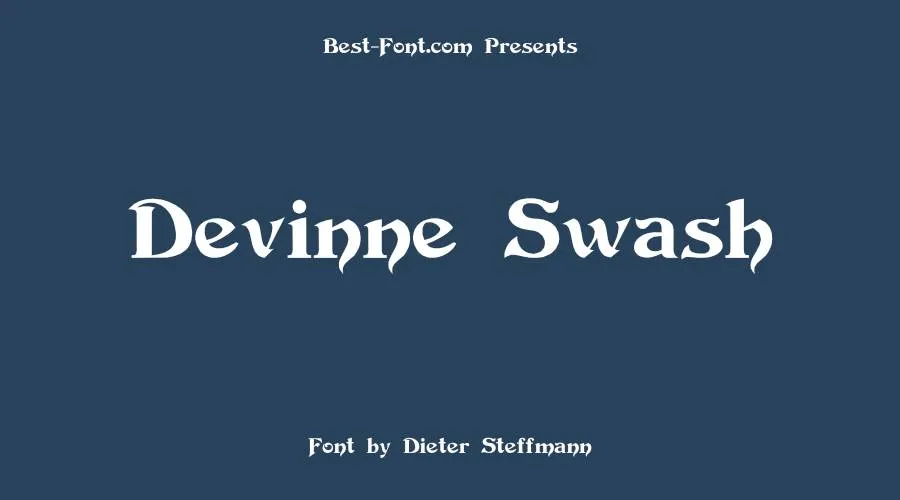 Devinne Swash Font