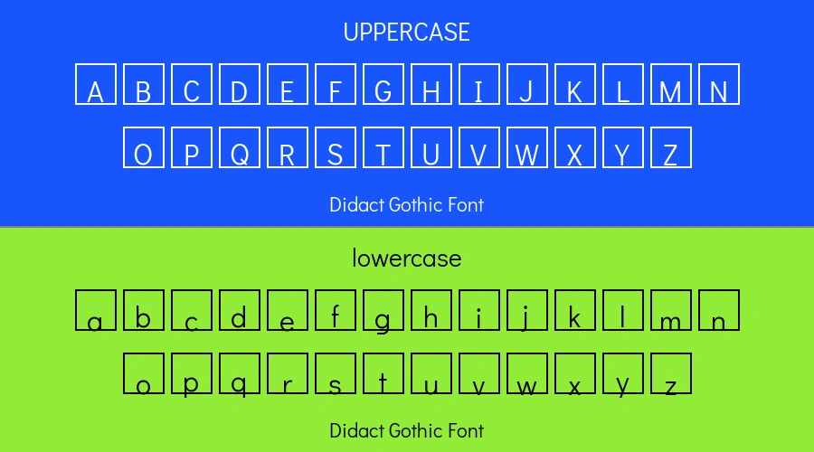 Didact Gothic Font Preview