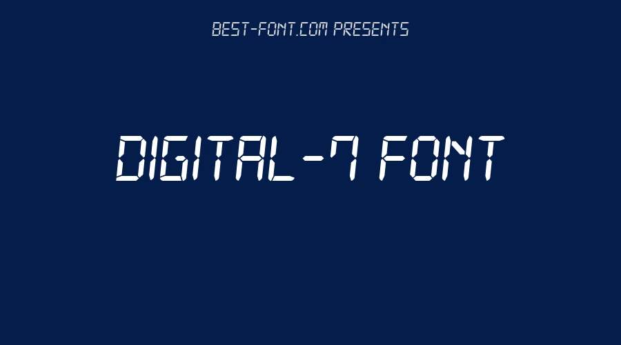 Digital 7 Font