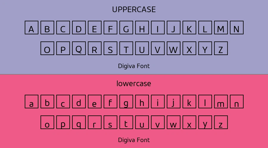 Digiva Font Preview