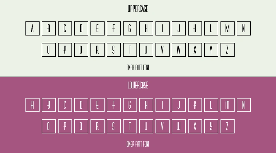 Diner Fatt Font Preview