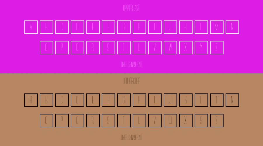 Diner Skinny Font Preview