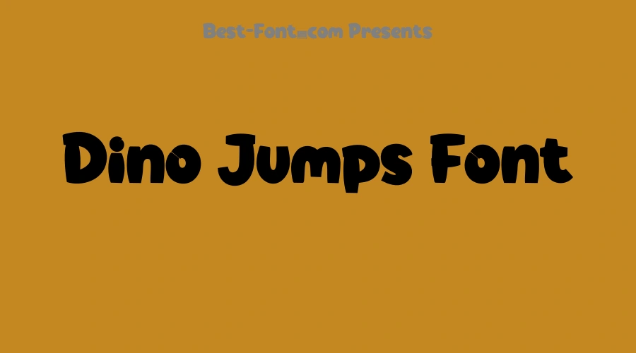 Dino Jumps Font
