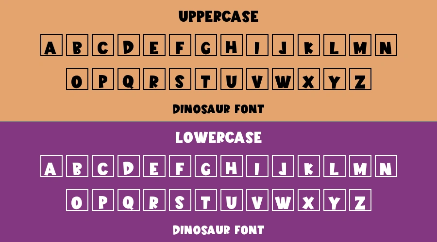 Dinosaur Font Preview