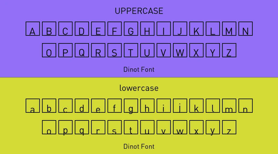 Dinot Font Preview