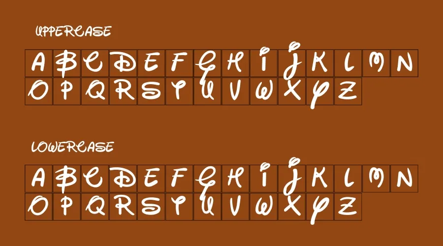 Disney Font Preview