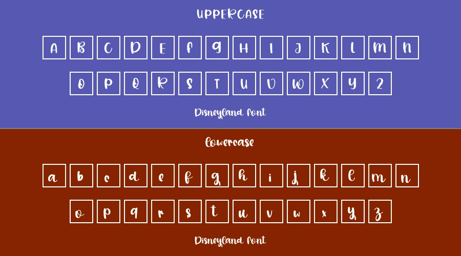 Disneyland Font Preview