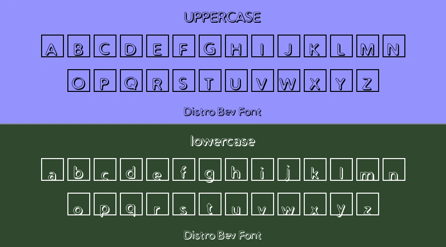 Distro Bev Font Preview