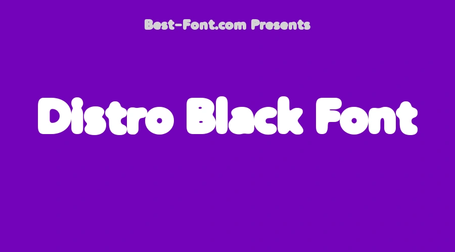 Distro Black Font
