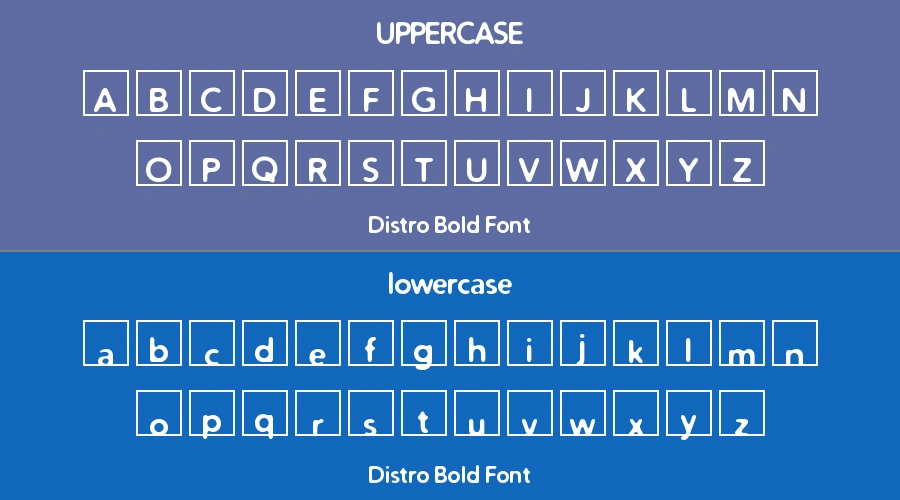 Distro Bold Font Preview