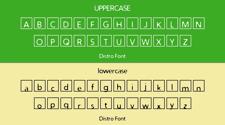 Distro Font Preview