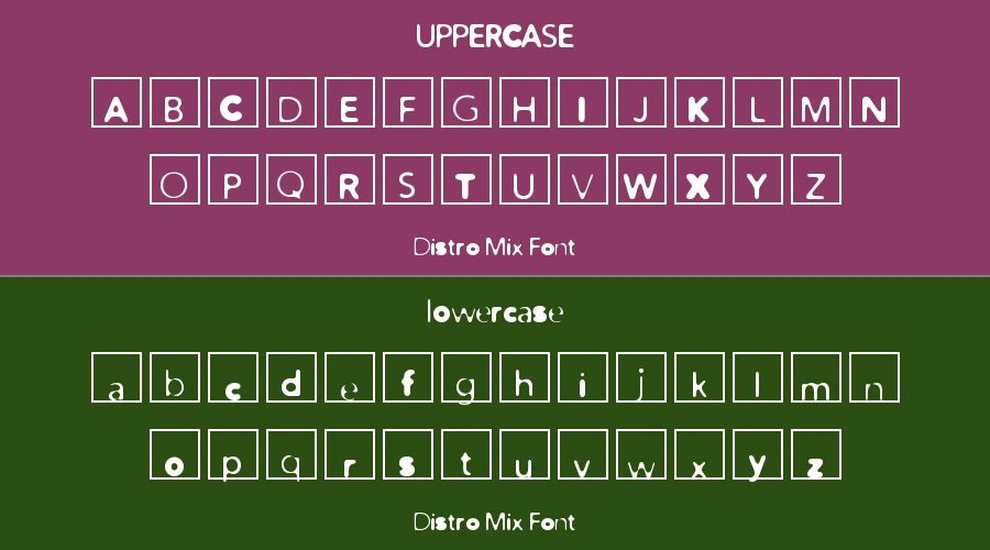 Distro Mix Font Preview