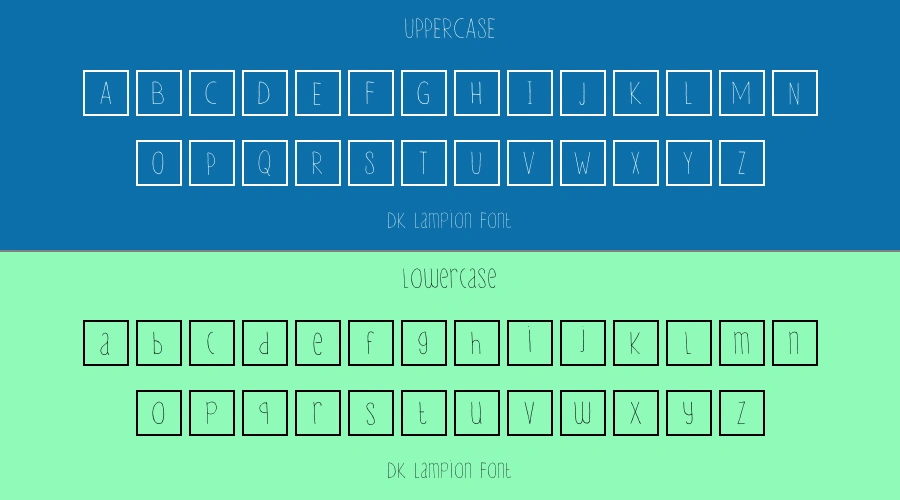DK Lampion Font Preview
