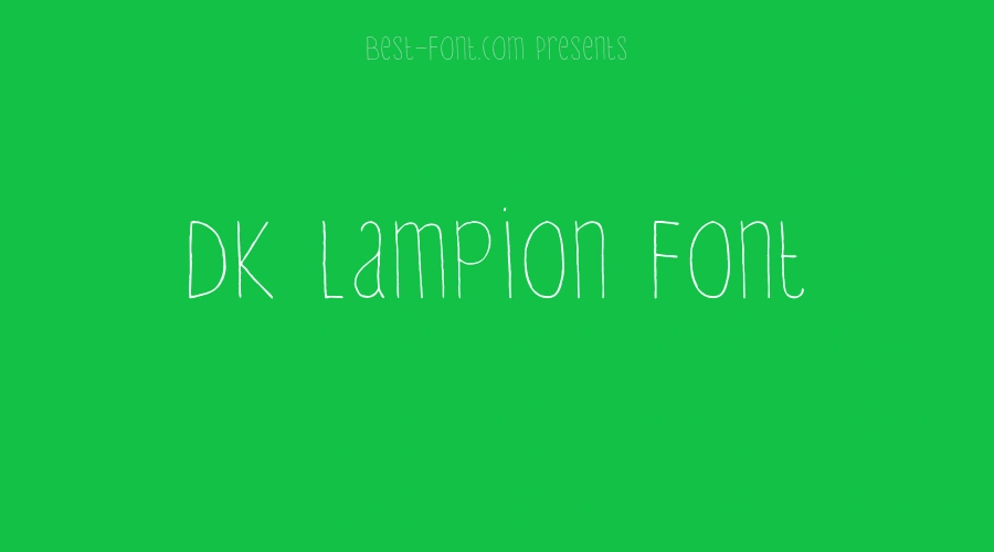 DK Lampion Font
