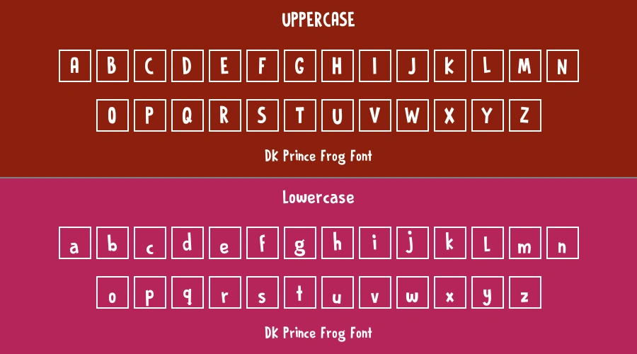 DK Prince Frog Font Preview
