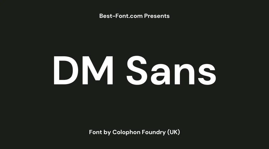 DM Sans Font