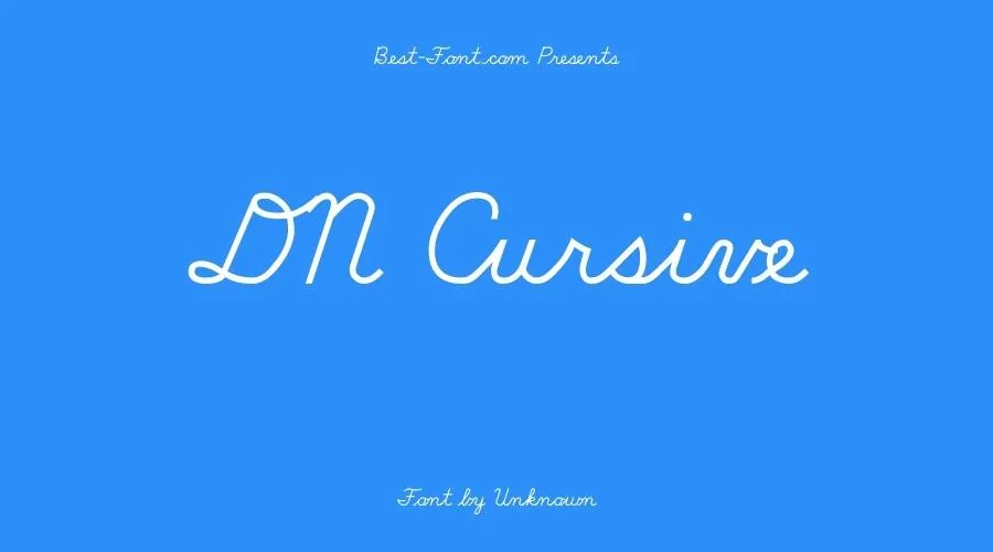DN Cursive Font