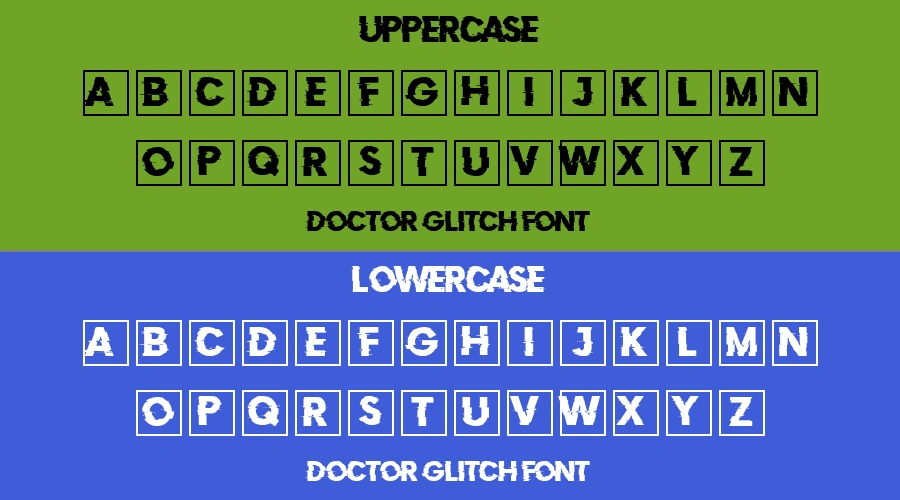 Doctor Glitch Font Preview