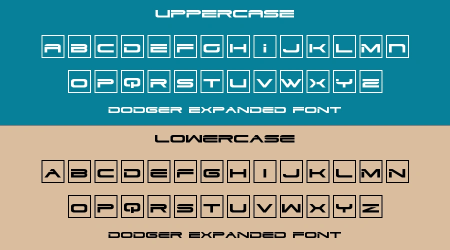 Dodger Expanded Font Preview