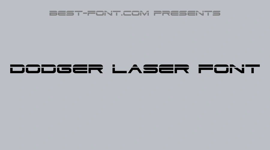 Dodger Laser Font