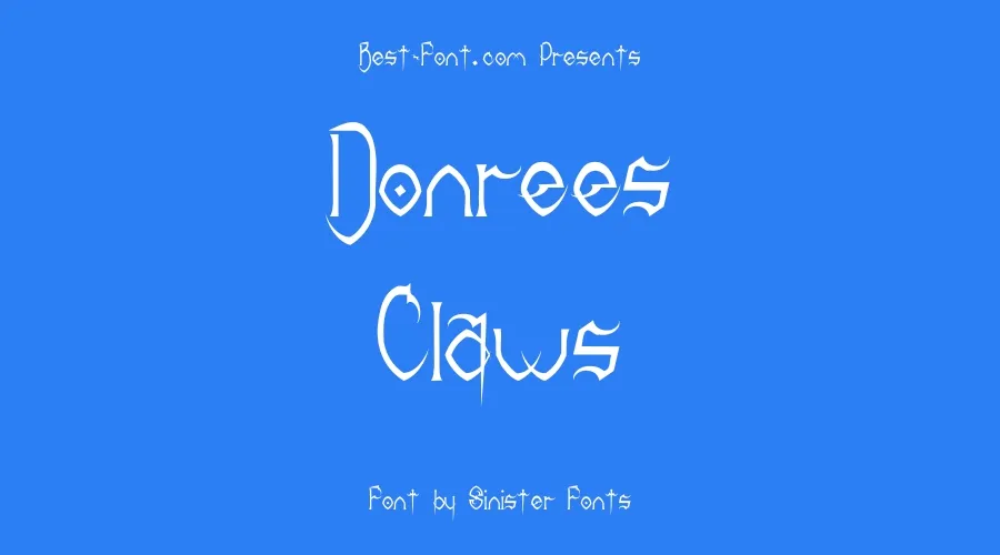 Donrees Claws Font