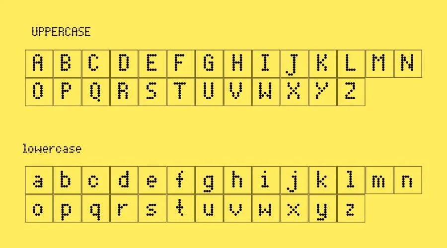 Dot Matrix Font Preview