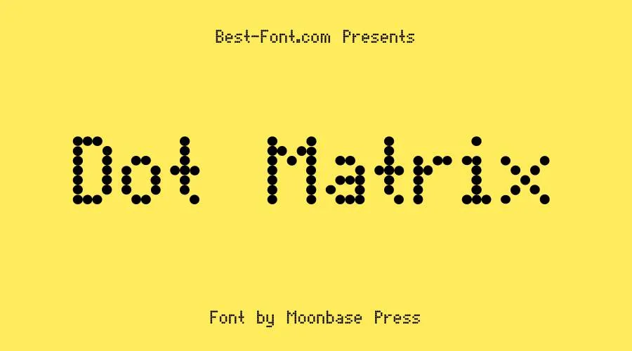 Dot Matrix Font