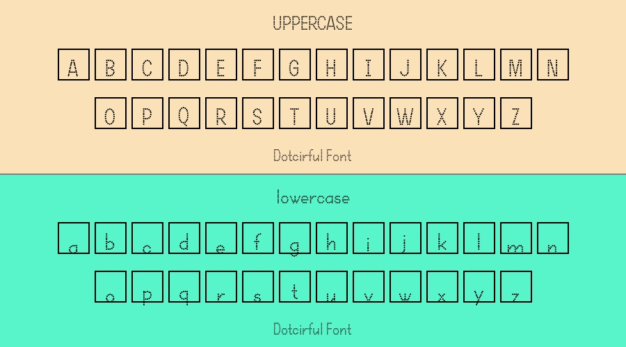Dotcirful Font Preview