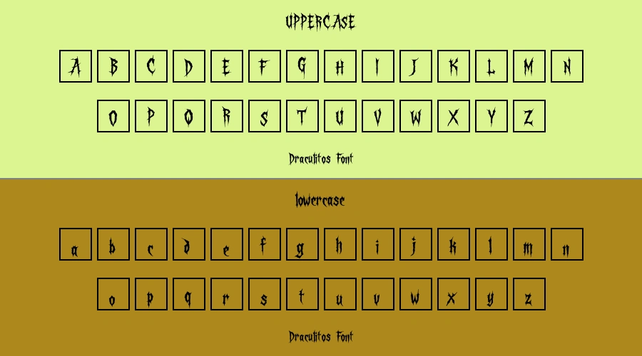 Draculitos Font Preview